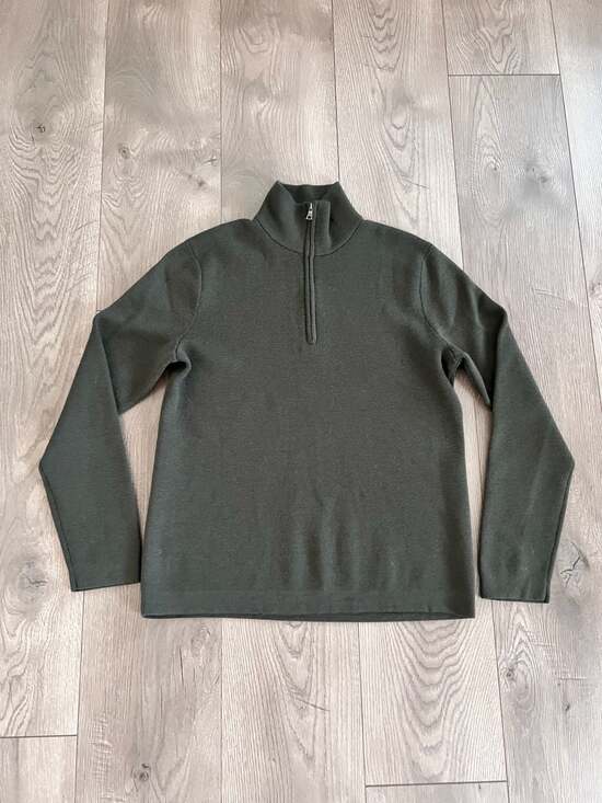 Banana Republic Other - Banana Republic Wool Blend Quarter-Zip Sweater Size S Olive Green